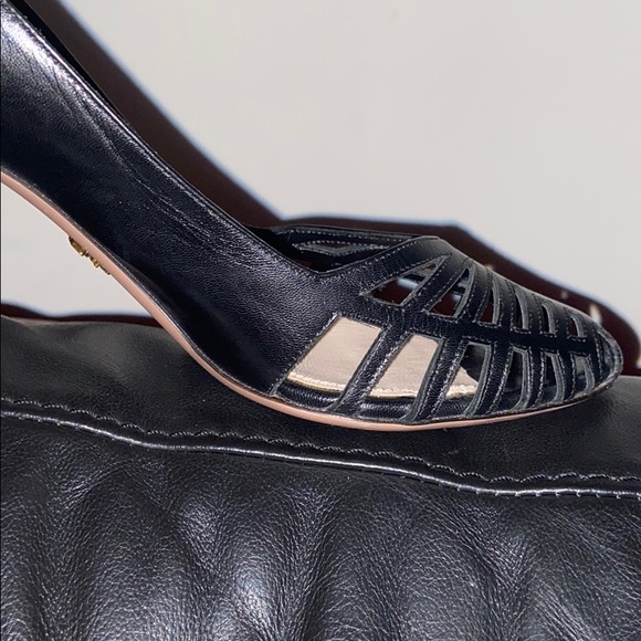 AUTHENTIC Prada Black Pump High Heel - OBO - Picture 3 of 4